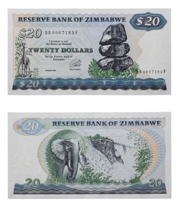 купить Зимбабве 20 долларов 1994