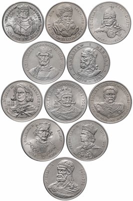 купить Польша набор из 11 монет 1979-1994 "Польские правители"