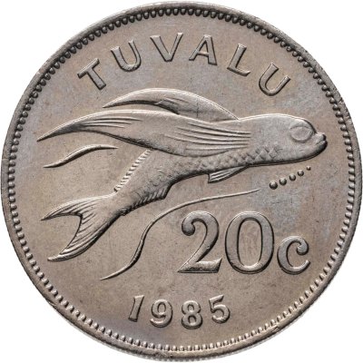купить Тувалу 20 центов (cents) 1985