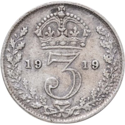 купить Великобритания 3 пенса (pence) 1919
