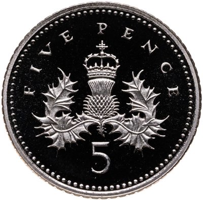 купить Великобритания 5 пенсов (pence) 1994