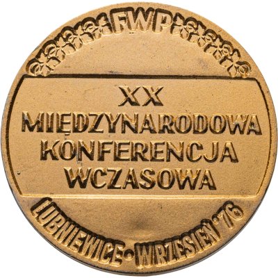 купить Польша медаль "Международная праздничная конференция. Лубневице в сентябре 1976"