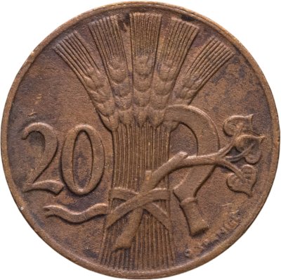 купить Чехословакия 20 геллеров (haleru) 1949