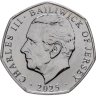 Купить Джерси 50 пенсов (pence) 2025 "Королевская резиденция - Кларенс-хаус"