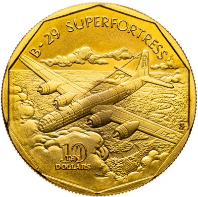 купить Маршалловы острова 10 долларов 1991 "самолет B-29 Superfortress"