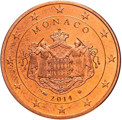 купить Монако 5 центов (cents) 2014