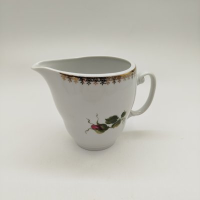 купить Молочник с растительным декором, фарфор, деколь, золочение, Wloclawek (Влоцлавская фаянсовая фабрика), Польша, 1956-1990 гг.