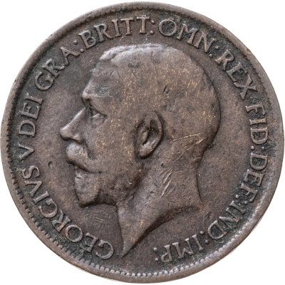 купить Великобритания 1/2 пенни (penny) 1918