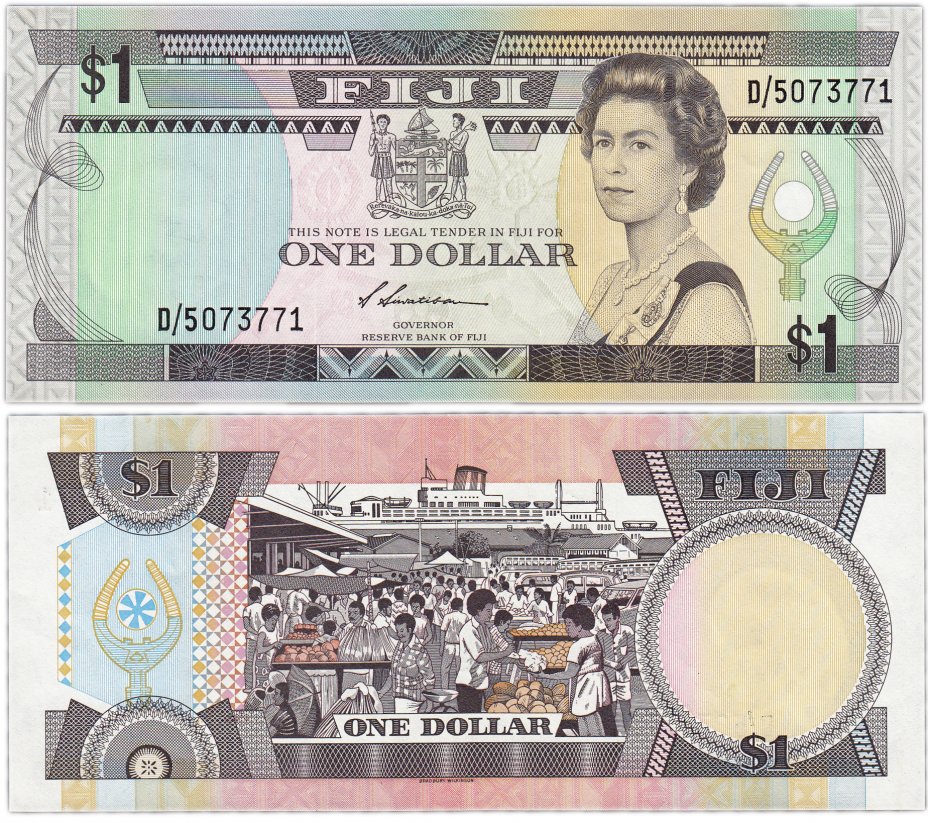 купить Фиджи 1 доллар 1987 (Pick 86a)