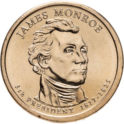 купить США 1 доллар 2008 "5-ый Президент США - Джеймс Монро", знак монетного двора "Р" - Филадельфия