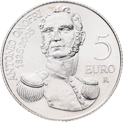 купить Сан-Марино 5 евро 2005 "180 лет со дня смерти Антонио Онофри"