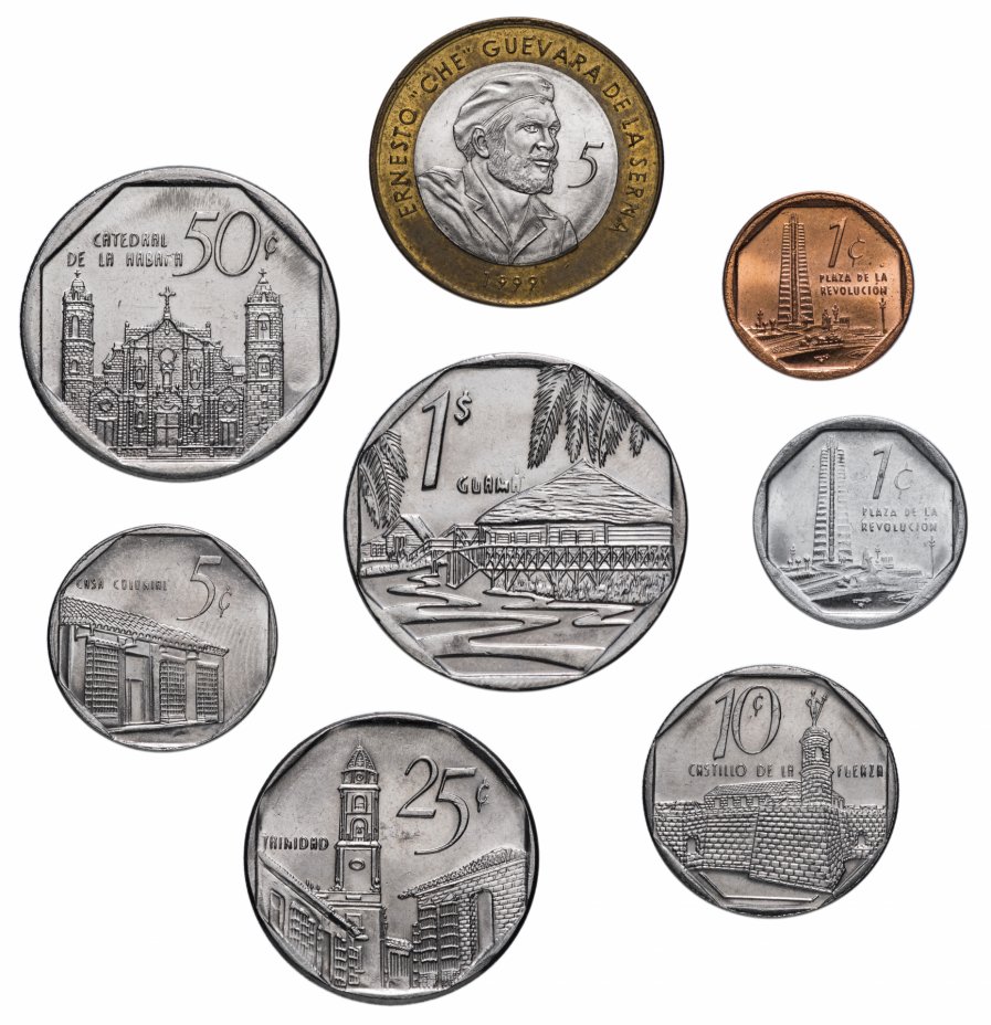 купить Куба набор из 8 монет 2000-2007 гг