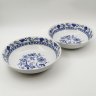 Купить Пара глубоких блюд "Луковый узор" (одно со сколом), "Bohemia inglazed", фарфор, деколь, Чехословакия, 1970-1990 гг.