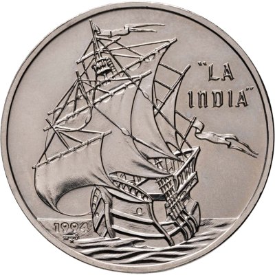 купить Куба 1 песо 1994 "Парусники - La India"