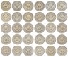 Купить Полный набор годовых рублей СССР (1961-1991) 30 монет