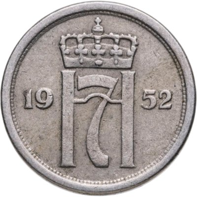купить Норвегия 25 эре (ore) 1952