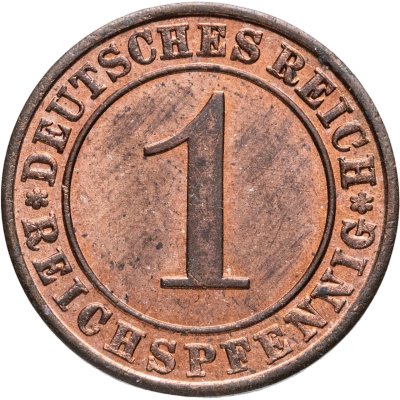 купить Германия 1 рейхспфенниг (reichspfennig) 1934, знак монетного двора "A" — Берлин