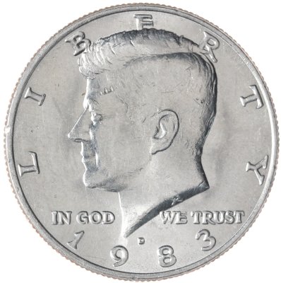 купить США 50 центов (1/2 доллара, half dollar) 1983 D Kennedy Half Dollar (Кеннеди) знак монетного двора "D" - Денвер