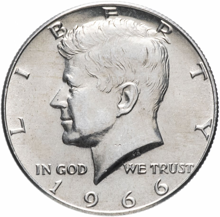 купить США 50 центов (half dollar) 1966
