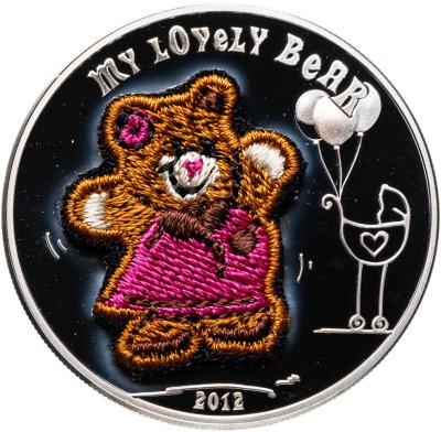 купить Палау 5 долларов 2012 "Плюшевая медведица" с сертификатом