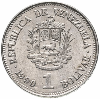 купить Венесуэла 1 боливар (bolivar) 1990