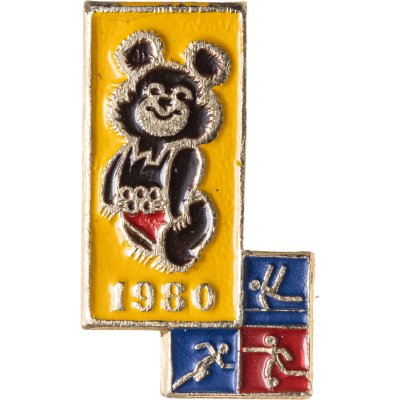 купить Значок с видами соревнований на Играх XXII летней Олимпиады Москва-1980 (серия "Пиктограммы"), СССР, Всероссийское хоровое общество, 1980-е гг.