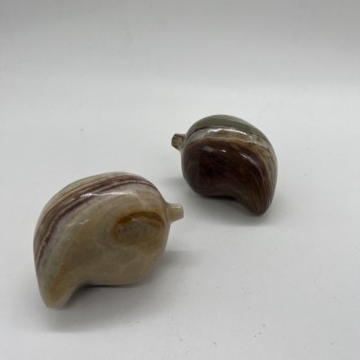 купить Набор из 2 статуэток "Перцы", натуральный камень, резьба, Азия, 1980-2000 гг.