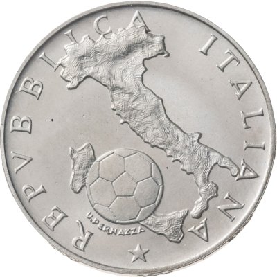 купить Италия 500 лир (lire) 1986 "Чемпионат мира по футболу в Мексике 1986" с сертификатом