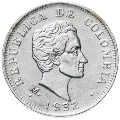 купить Колумбия 50 сентаво 1932