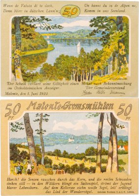 купить Австрия нотгельды 50 пфеннигов 1921