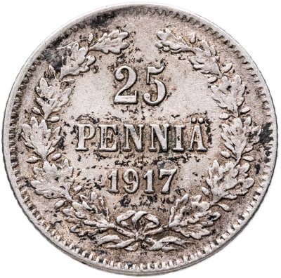 купить 25 пенни (pennia) 1917 S Российская Финляндия
