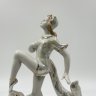 Купить Статуэтка "Балерина-Кошка" ("Лисичка"), скульптор М.А. Интизарян, фарфор, роспись, люстр, золочение, Дмитровский фарфоровый завод (ДФЗ Вербилки), СССР, 1954-1965 гг.