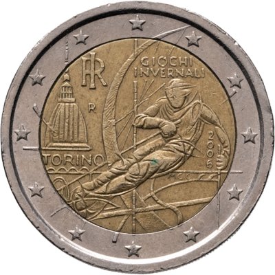 купить Италия 2 евро (euro) 2006 "XX зимние Олимпийские игры 2006 года в Турине"