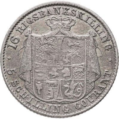 купить Дания 16 ригсбанкскиллингов 1842