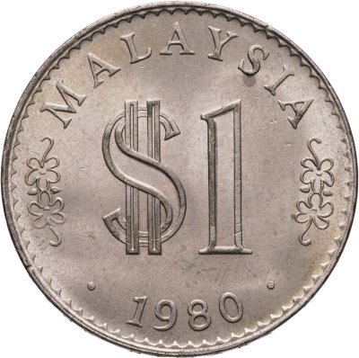 купить Малайзия 1 ринггит 1980