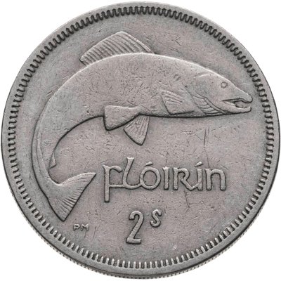 купить Ирландия 2 шиллинга (флорин, shillings) 1965