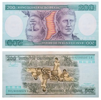 купить Бразилия 200 крузейро 1981-1984 "Принцесса Изабель. Отмена рабства"