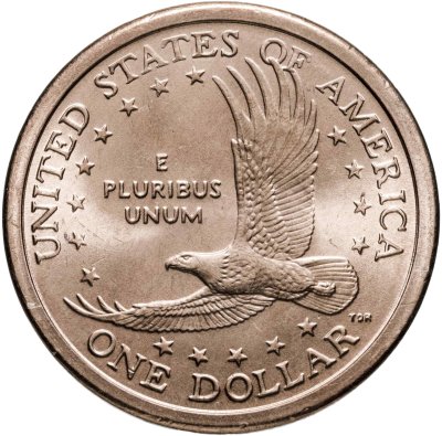 купить США 1 доллар (dollar) 2005 "Sacagawea dollar (Сакагавея доллар - парящий орёл)", знак монетного двора "D" - Денвер
