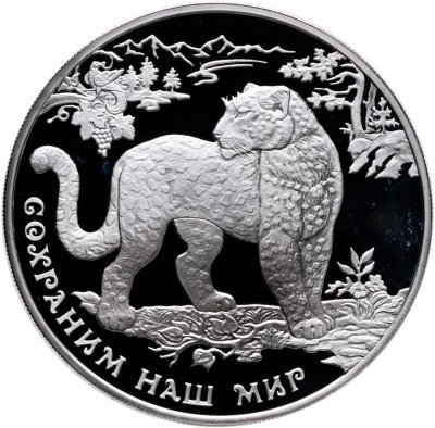 купить 3 рубля 2011 ММД "Переднеазиатский леопард"