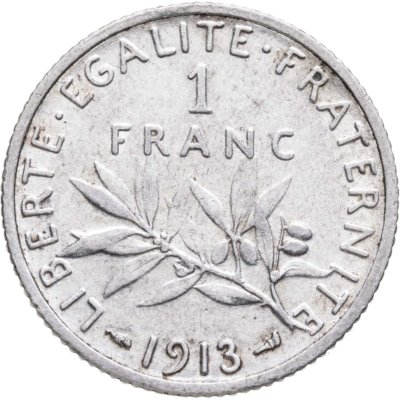 купить Франция 1 франк (franc) 1913