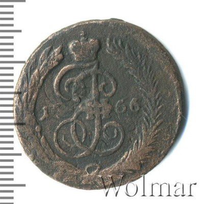 Купить 1 копейка 1766 года СПМ