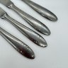Купить Набор из 4 ножей с растительным декором, сталь, нержавеющая сталь, Металлургический завод «Электросталь», СССР, 1960-1980 гг.