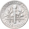 Купить США 10 центов (дайм, one dime) 1960 D Silver Roosevelt Dime (Рузвельт) знак монетного двора "D" - Денвер