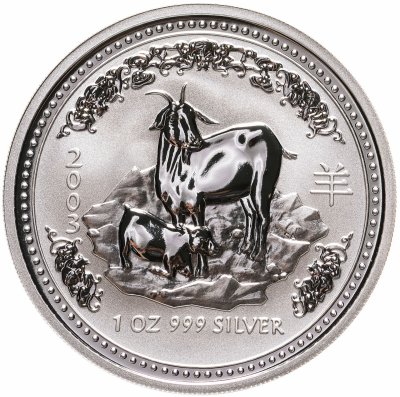купить Австралия 1 доллар 2003 Proof «Восточный календарь. Год Козы - лунар»