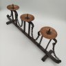 Купить Подсвечник на три свечи, металл, медь, СССР, 1980-1990 гг.