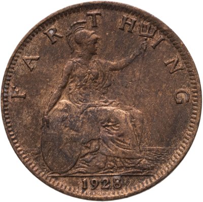 купить Великобритания 1 фартинг (farthing) 1928
