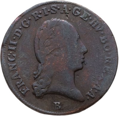 купить Австрия 1 крейцер 1800 Франц II, знак монетного двора: "B"