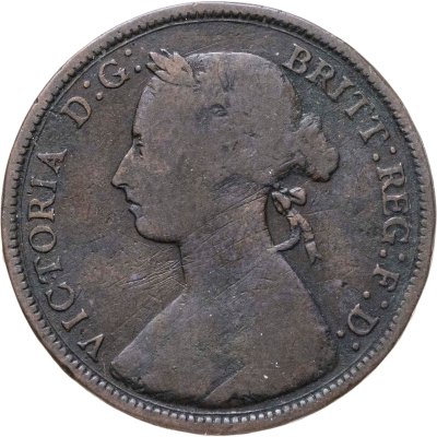 купить Великобритания 1/2 пенни (penny) 1882