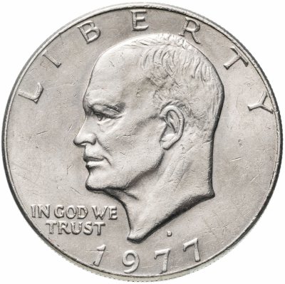 купить США 1 доллар (dollar) 1977 Эйзенхауэр, без знака монетного двора (P)