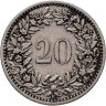 Купить Швейцария 20 раппенов 1901